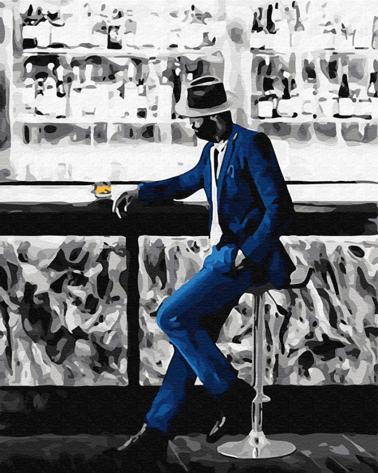 Картина по номерам Brushme Мужчина у бара (GX29753)