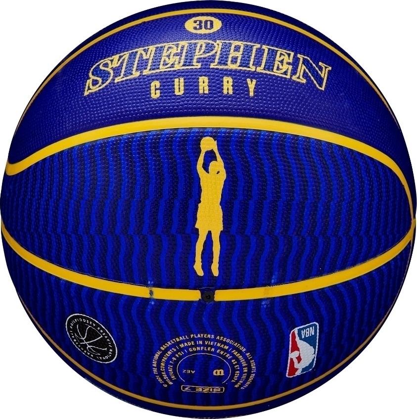 Баскетбольний м'яч Wilson NBA PLAYER ICON OUTDOOR STEPHEN CURRY р. 7 Синьо-жовтий (WZ4006101XB7) - фото 3 Баскетбольний м'яч Wilson NBA PLAYER ICON OUTDOOR STEPHEN CURRY р. 7 Синьо-жовтий (WZ4006101XB7) - фото 3