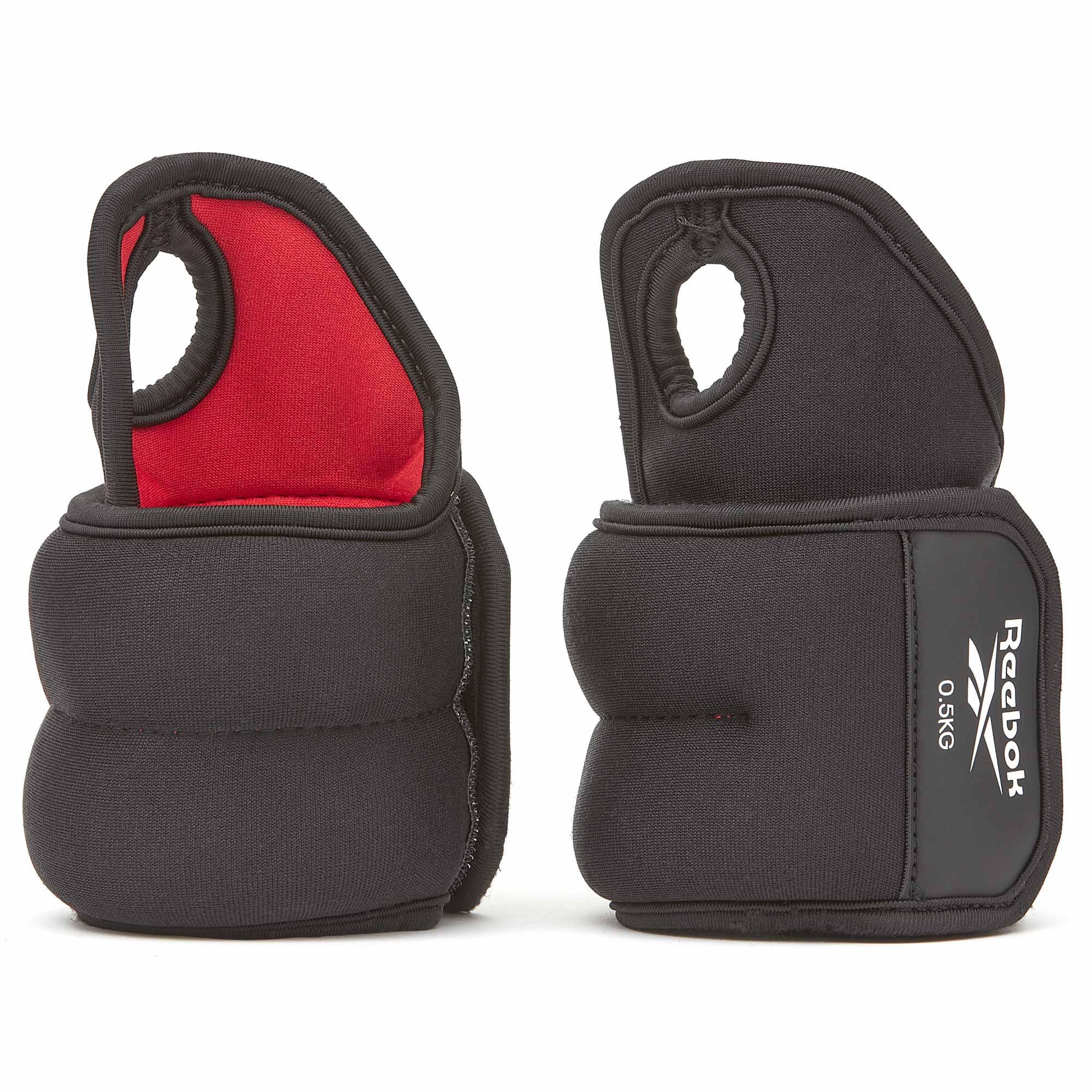 Утяжелители запястья Reebok Wrist Weights Unisex 0,5 кг Черный/Красный (885652020534)