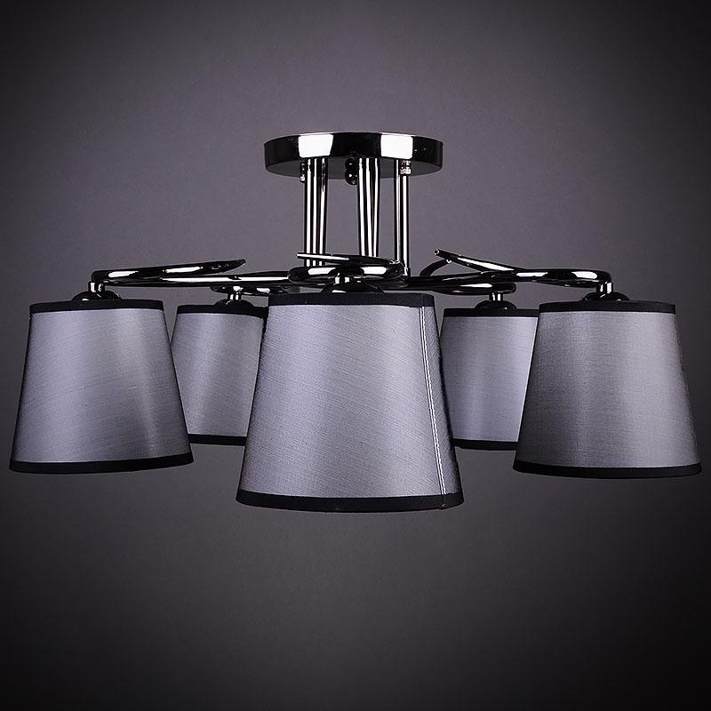 Стельова люстра Light House DL-17341/5 GR Чорний