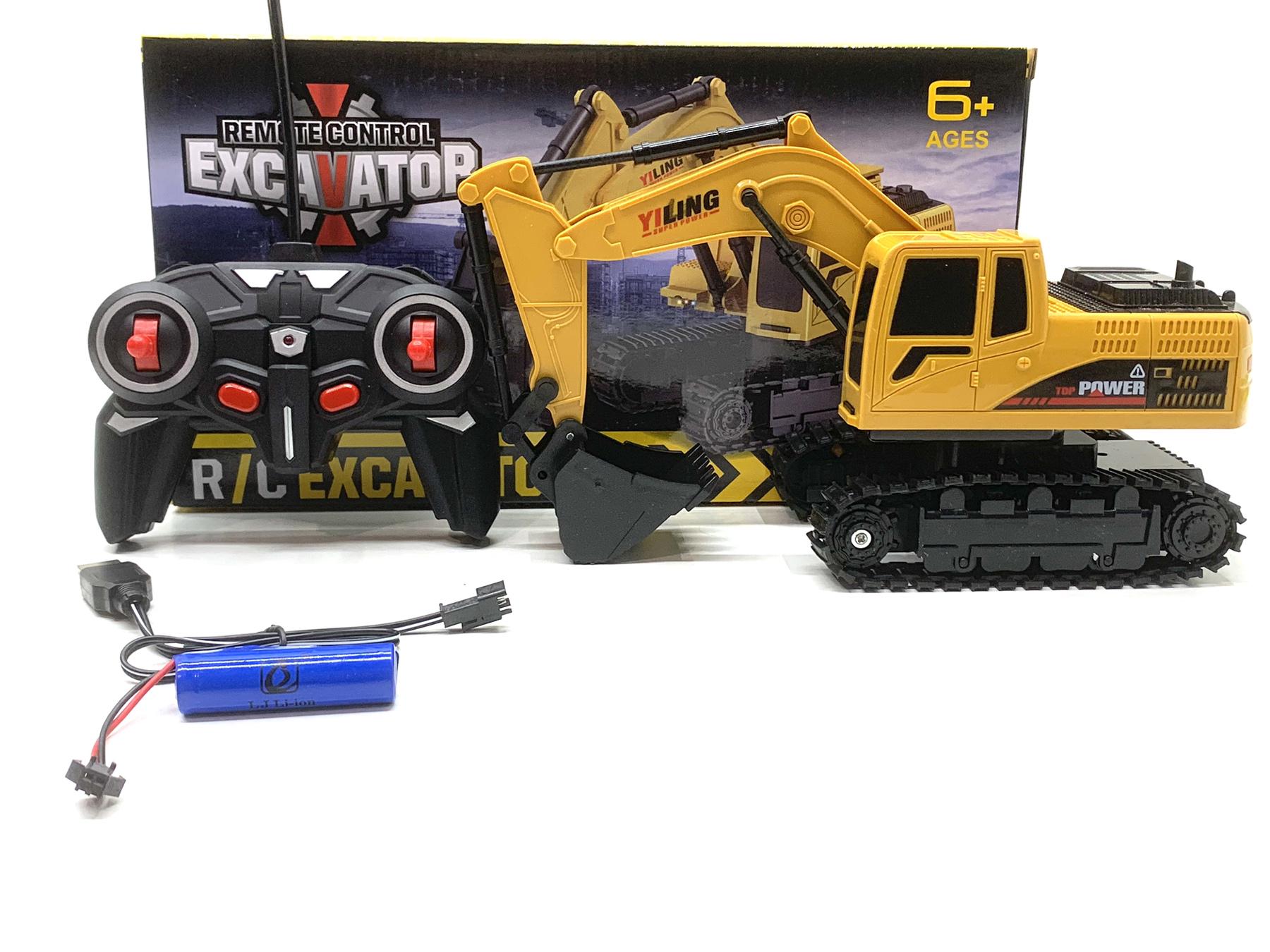 Екскаватор гусеничний A-Toys на радіокеруванні з рухомим ковшем 26 см Жовто-чорний (163-E8216A) - фото 6 Екскаватор гусеничний A-Toys на радіокеруванні з рухомим ковшем 26 см Жовто-чорний (163-E8216A) - фото 6