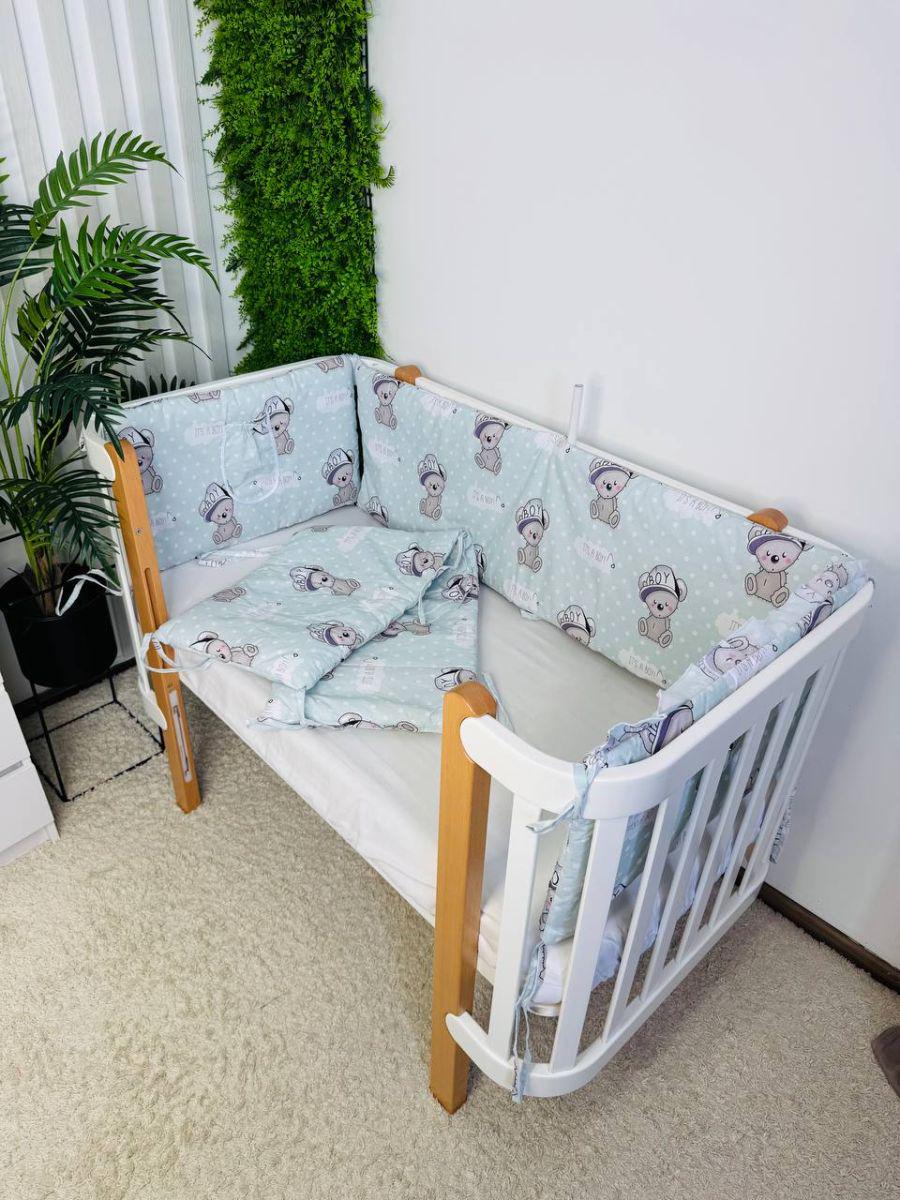 Защита для бортиков для детской кроватки сплошная 120x60x37 см (214)