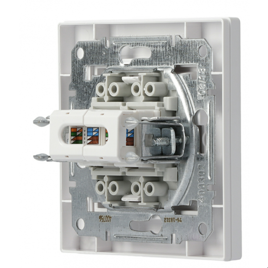 Розетка комп'ютерна Schneider 2-я RJ45 кат.6/UTP Asfora Білий (EPH4800121) - фото 3 Розетка комп'ютерна Schneider 2-я RJ45 кат.6/UTP Asfora Білий (EPH4800121) - фото 3