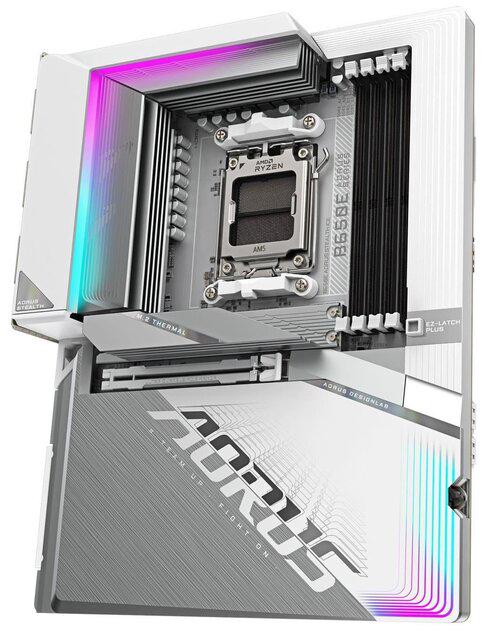Материнская плата Gigabyte B650E AORUS STEALTH ICE sAM5/USB-C/2.5 - фото 3