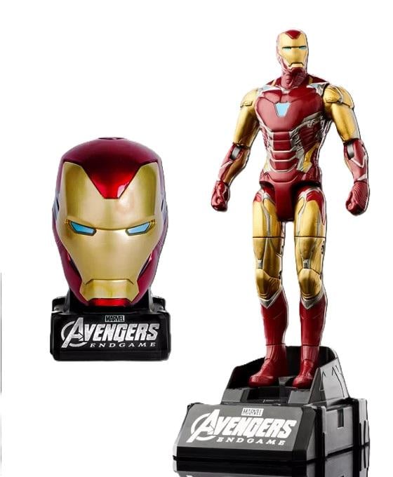 Игровая фигурка Железный человек Iron Man Mark-85 MARVEL набор с головой на подставке 19,5 см (686)