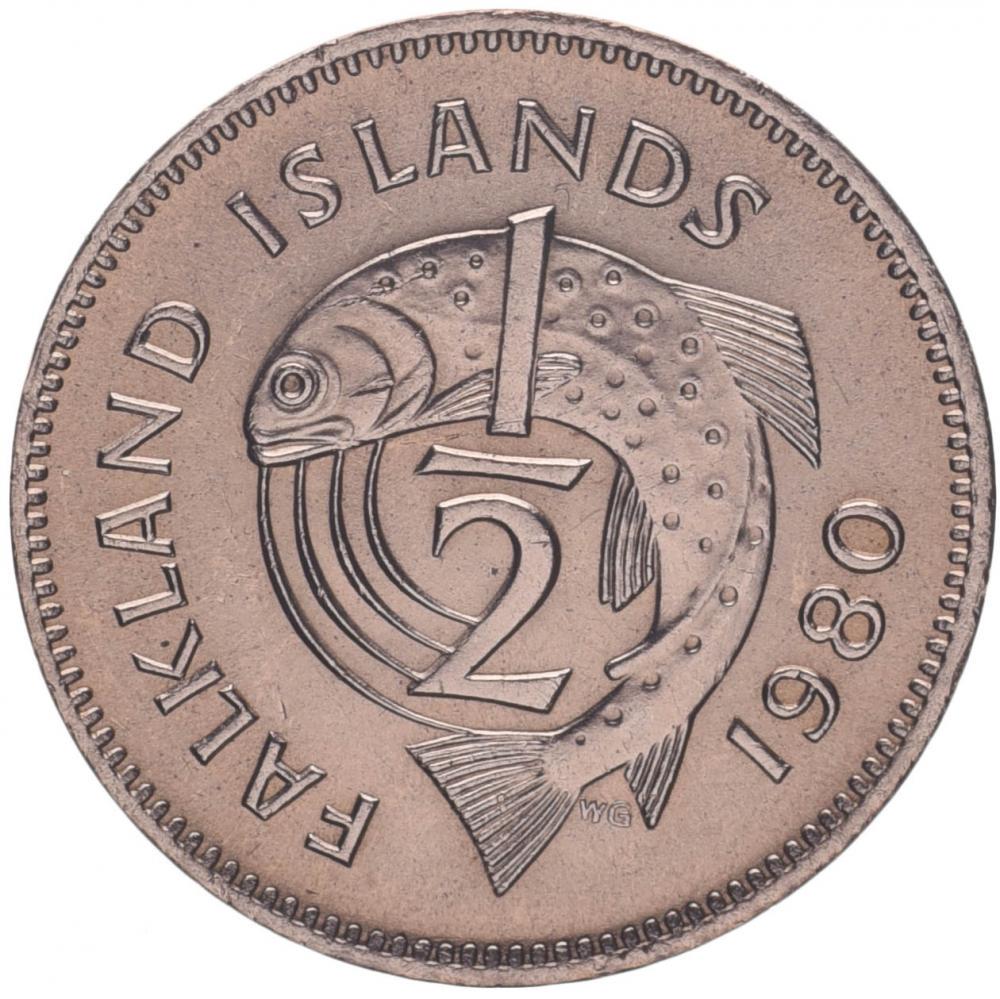 Коллекционная монета Фолклендские острова 1/2 пенни 1 980 UNC KM#1 (М09482)
