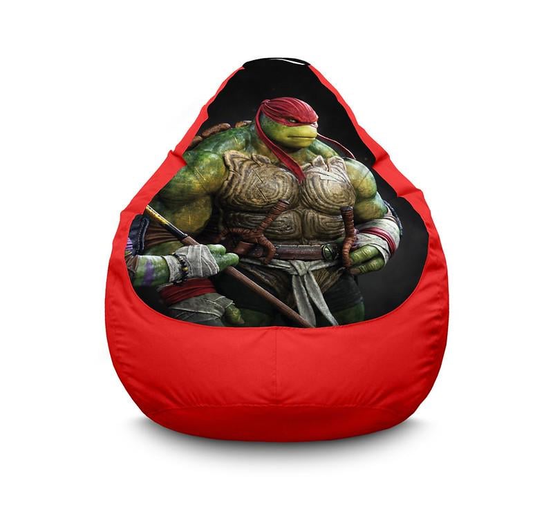 Кресло мешок Ninja Turtles Raphael Оксфорд XL 80х110 см Красный Кресло мешок Ninja Turtles Raphael Оксфорд XL 80х110 см Красный