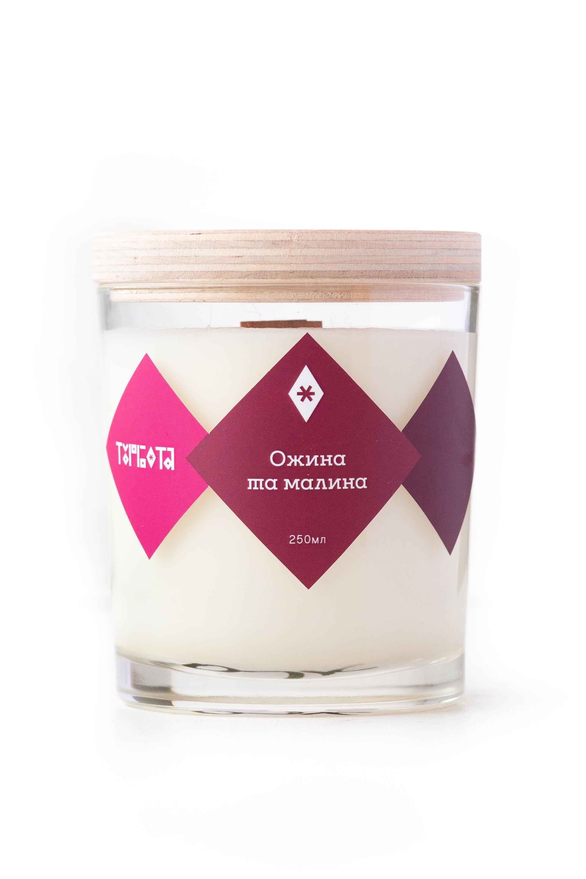 Аромасвічка соєва Turbota candles Ожина 145 г 9 см