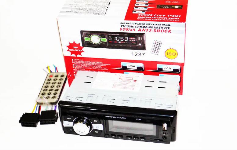 Автомагнитола 1DIN 1287 ISO MP3/FM/USB/microSD карта (17449) - фото 2