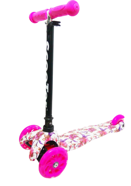 Самокат детский трехколесный Scooter Mini Style Flower (2T1052)