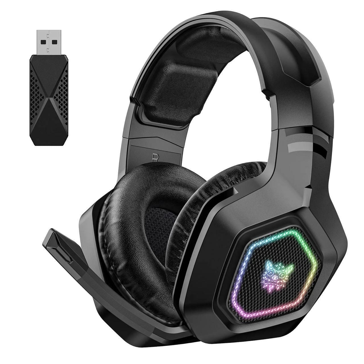 Наушники геймерские Onikuma B100 LED Bluetooth White (26389522)