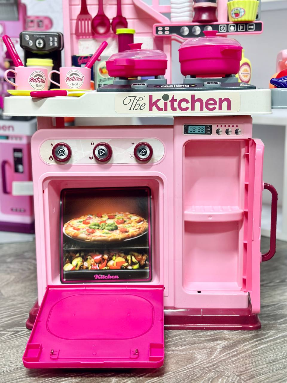 Детская кухня универсальная 008-969 на 53 детали Розовая, механическая подача воды и звуковые эффекты Кулинарные чудеса (2731921923) - фото 6 Детская кухня универсальная 008-969 на 53 детали Розовая, механическая подача воды и звуковые эффекты Кулинарные чудеса (2731921923) - фото 6