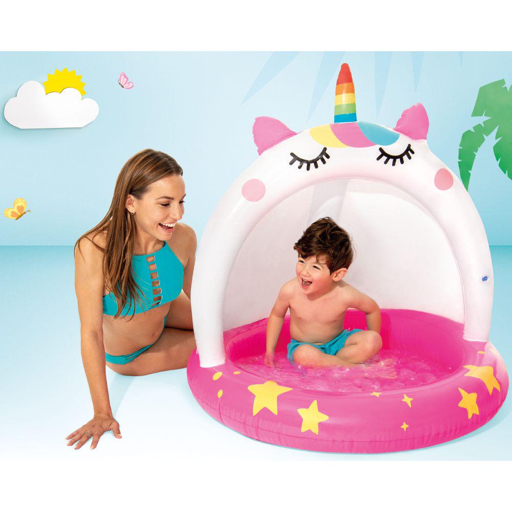 Бассейн детский Intex 58438 NP Единорог от 2 лет 102х102 см 45 л (25889486) - фото 4