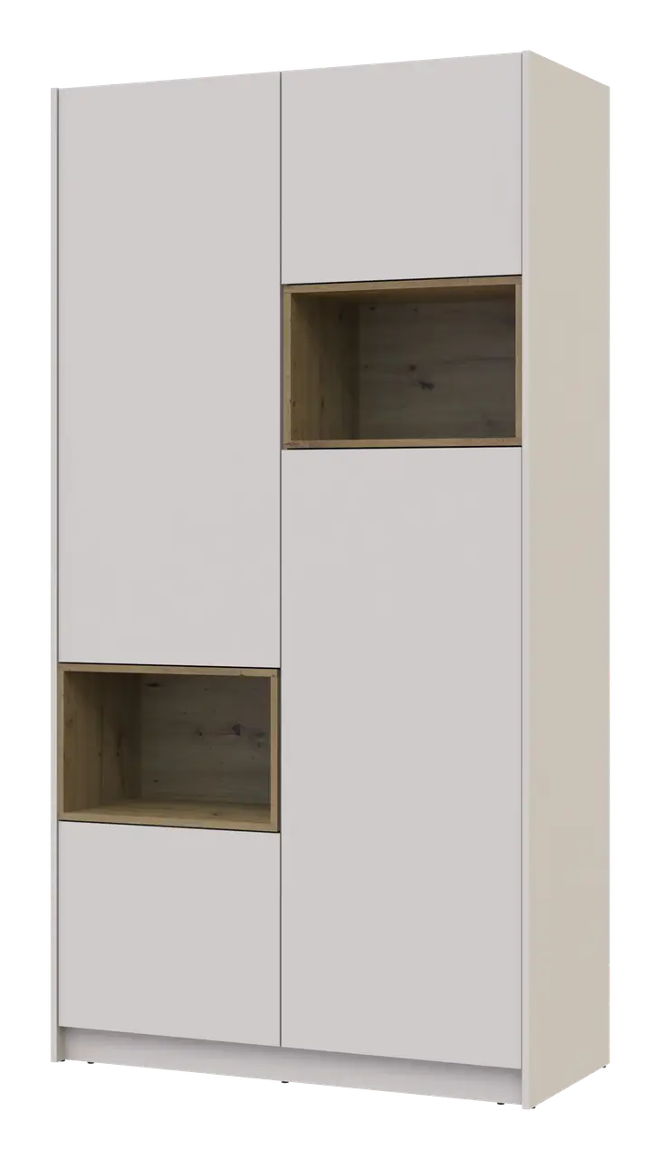 Шафа для одягу з нішею Doros Дейл 2 ДСП 115,2х52х220 см Кашемір/Дуб Артізан (80737725) - фото 3