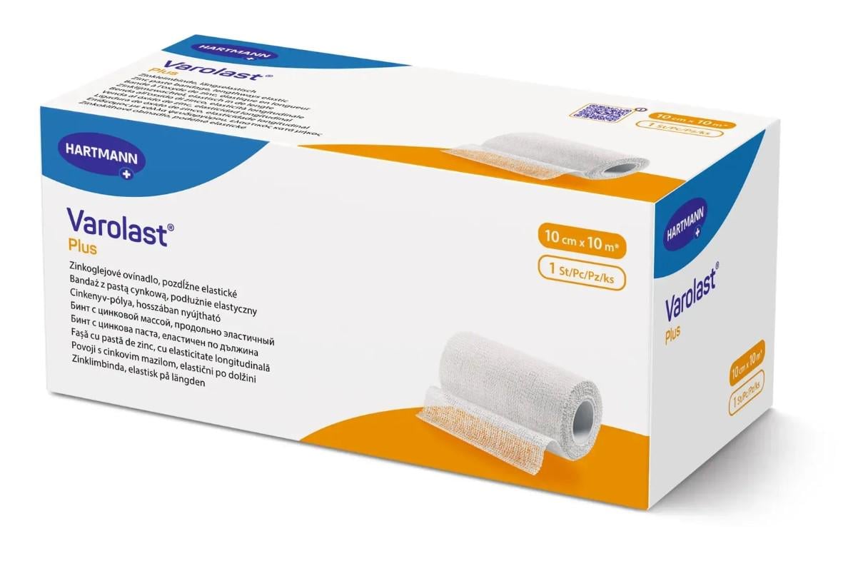 Компрессионный эластичный бинт Varolast Plus с цинковой массой 8 см 5 м 1 шт.