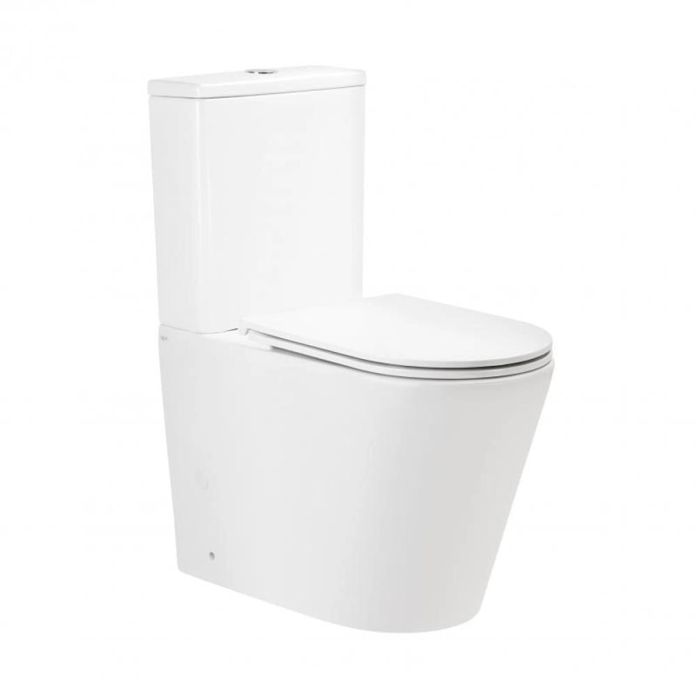 Унитаз компакт Q-tap Scorpio 675x365 овальный с сидением Белый (QT14222125AUQW)