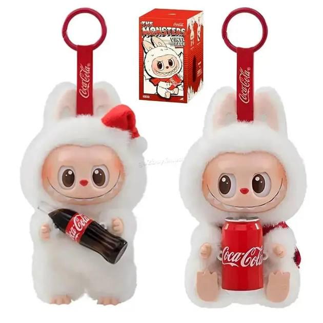 М'яка іграшка сюрприз Labubu Coca-Cola The Monsters брелок 17 см (LB01) - фото 4