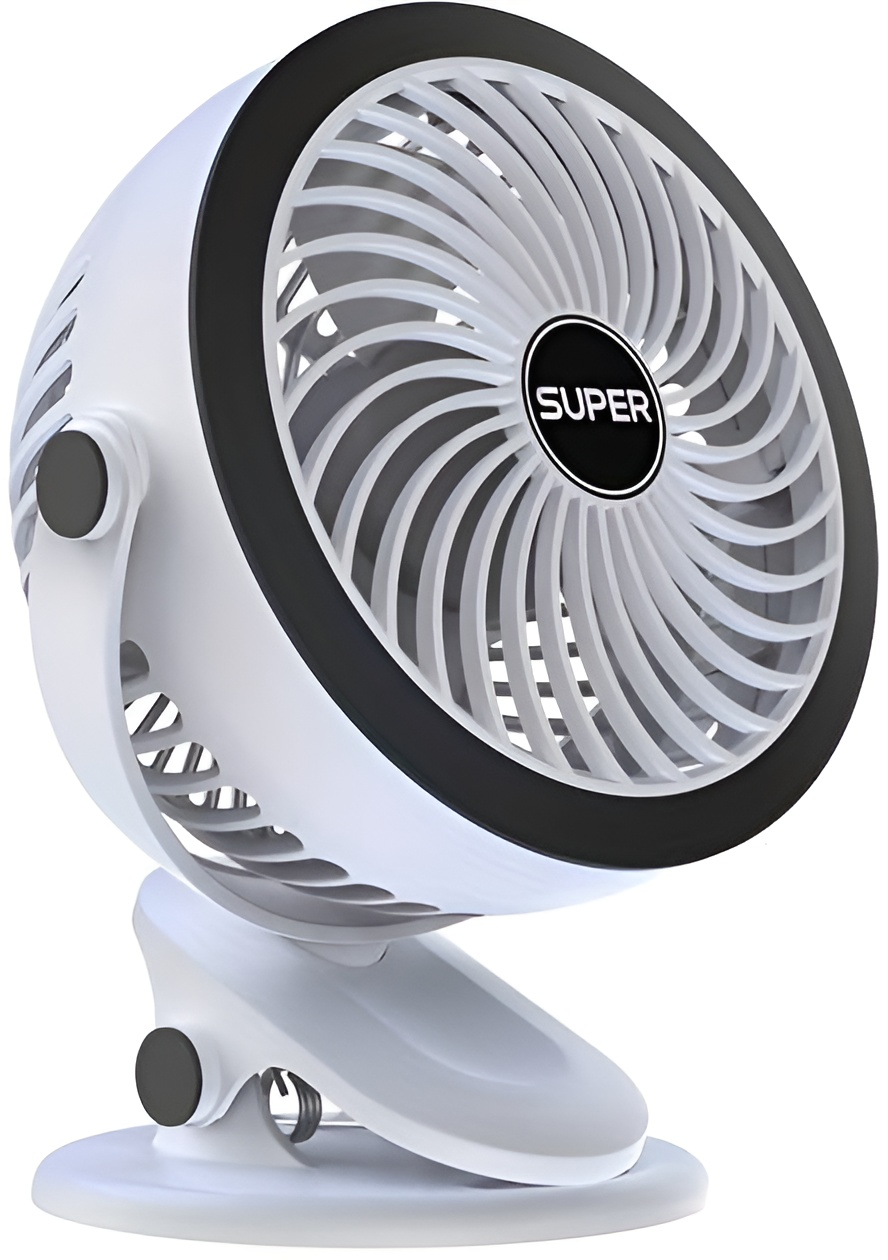 Вентилятор Andowl QF200Х1 с аккумулятором на прищепке Черный (8ca10d52)