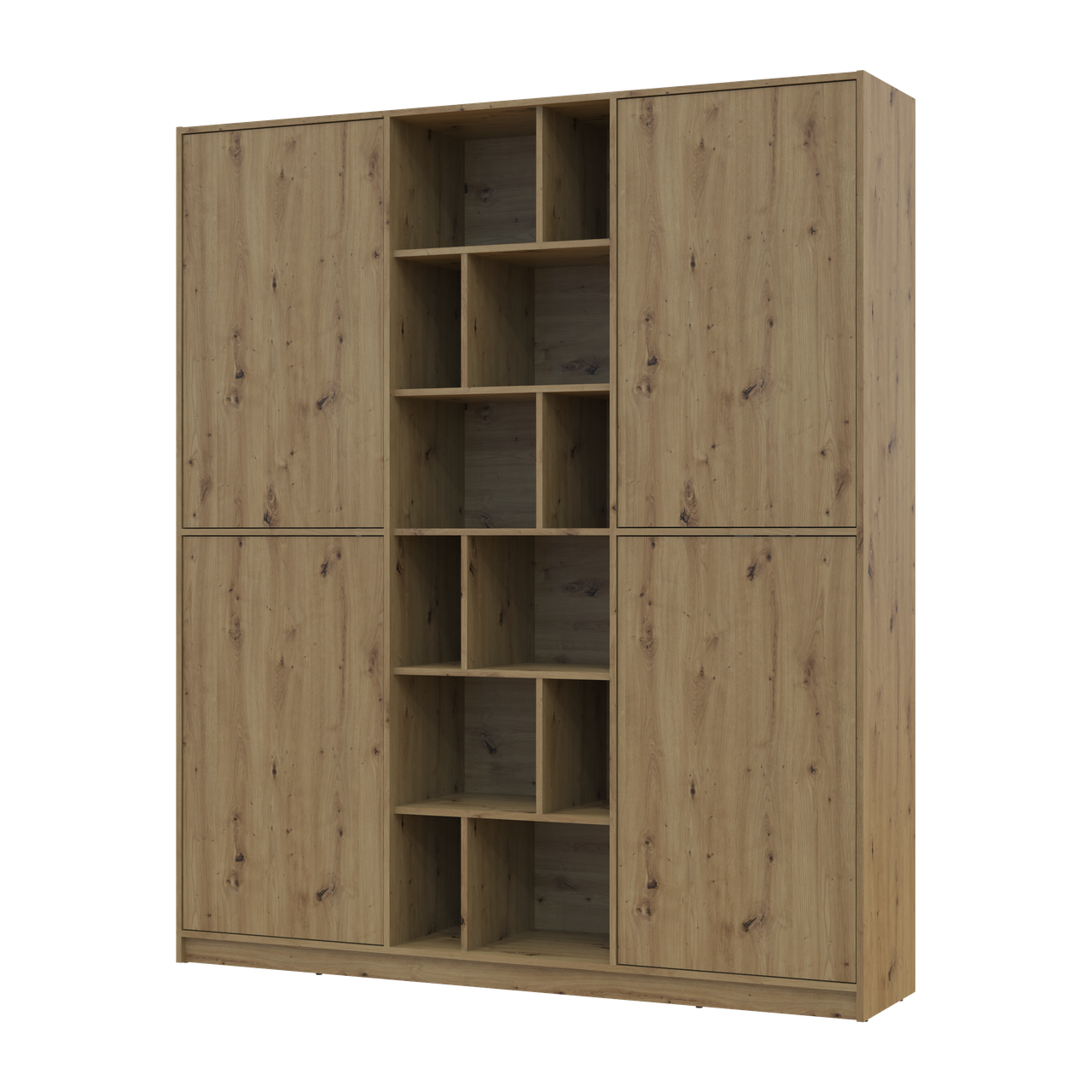 Шкаф распашный Морган Doros ДСП 180х40х210 мм Дуб Артизан/Дуб Артизан (44900406)