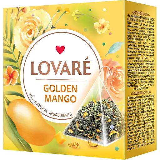 Чай Lovare Золотий манго пірамідки 15 пакетиків (lov1022)