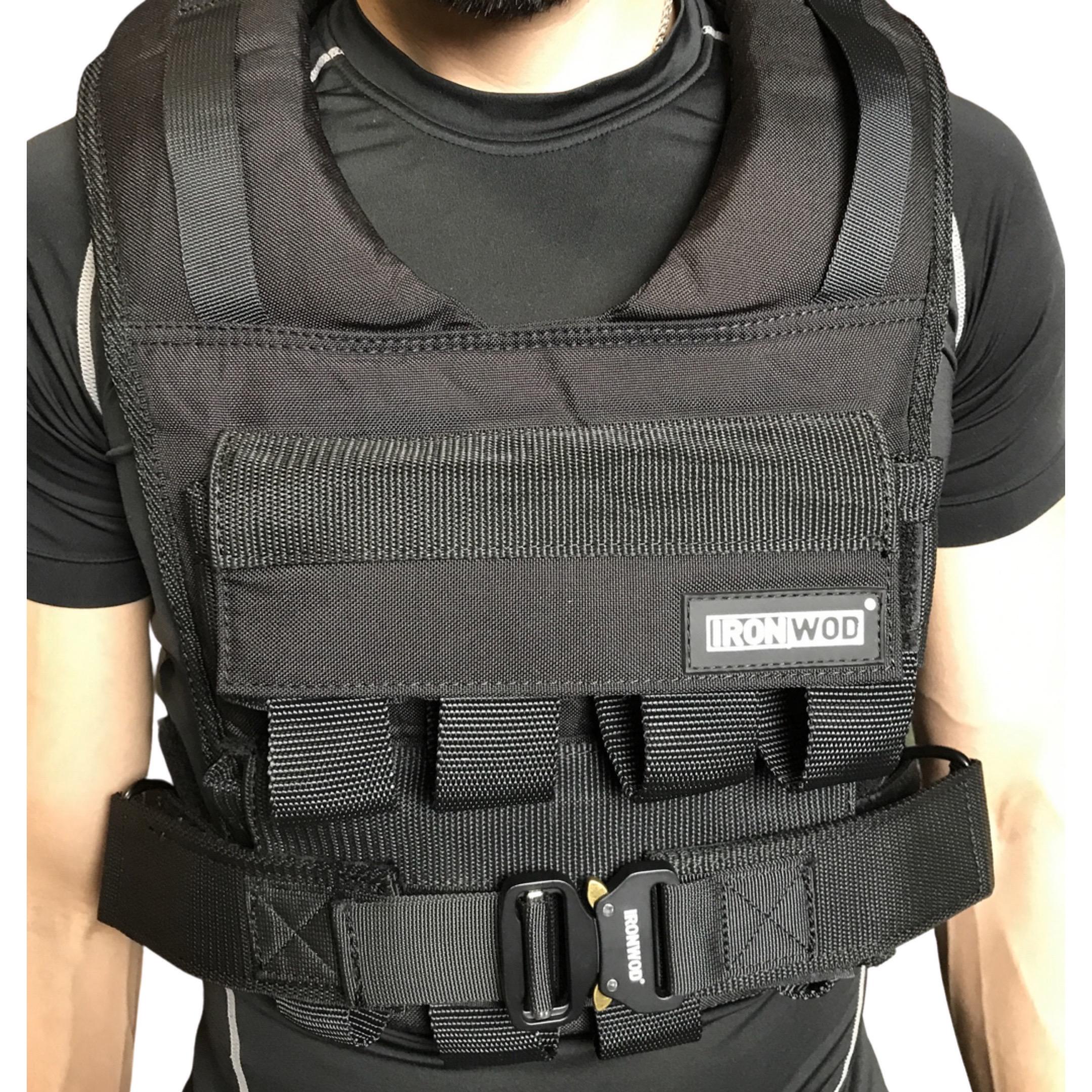 Жилет утяжелитель для тренировок IRONWOD 16 кг Черный (JW-WS016) - фото 7 Жилет утяжелитель для тренировок IRONWOD 16 кг Черный (JW-WS016) - фото 7