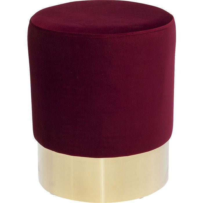 Пуф Mebelle Candy велюр 42x35x35 см Бордовый (0118)