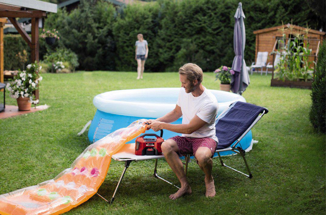 Компресор повітряний акумуляторний Einhell Pressito 18/21 з ручкою для перенесення 10,5 бар без АКБ і ЗУ (4020467) - фото 5