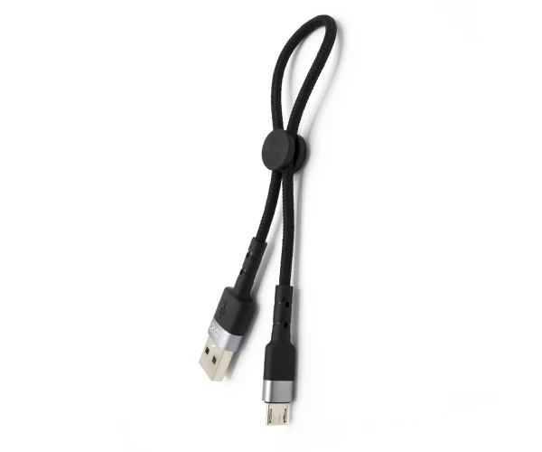 Кабель Data XO NB117 MicroUSB 2,1A 25 см Черный - фото 2