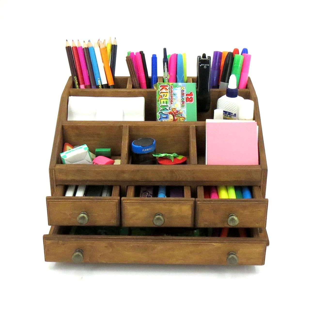 Органайзер настольный из дерева Гувернер Мускат (Кнц-001907)