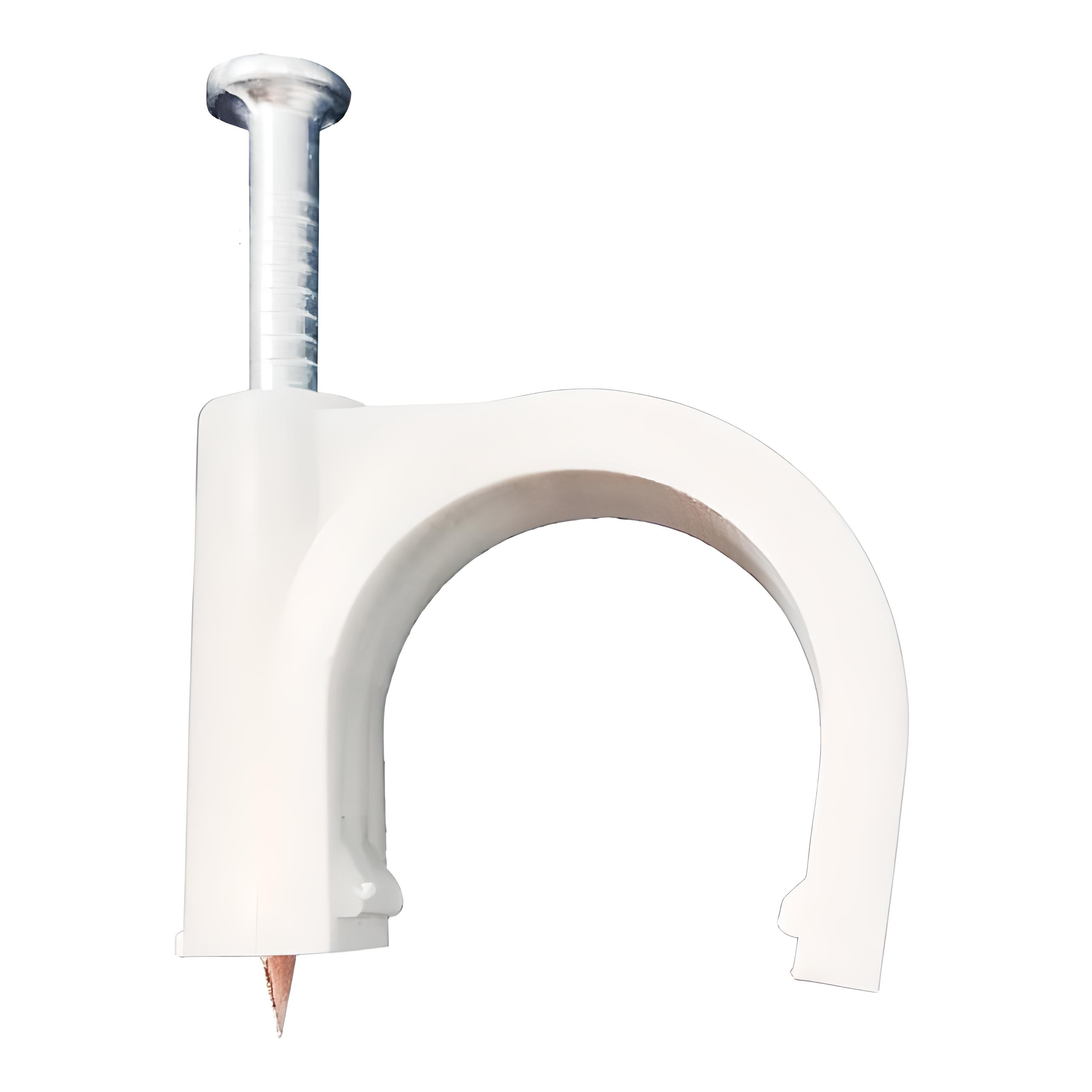 Скоба кабельная Спектр Lux 5 мм 100 шт. Белый (000014379)