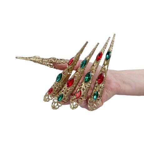 Когти в камнях SETA Decor Cristal 5 шт. (25-530RD-GR)