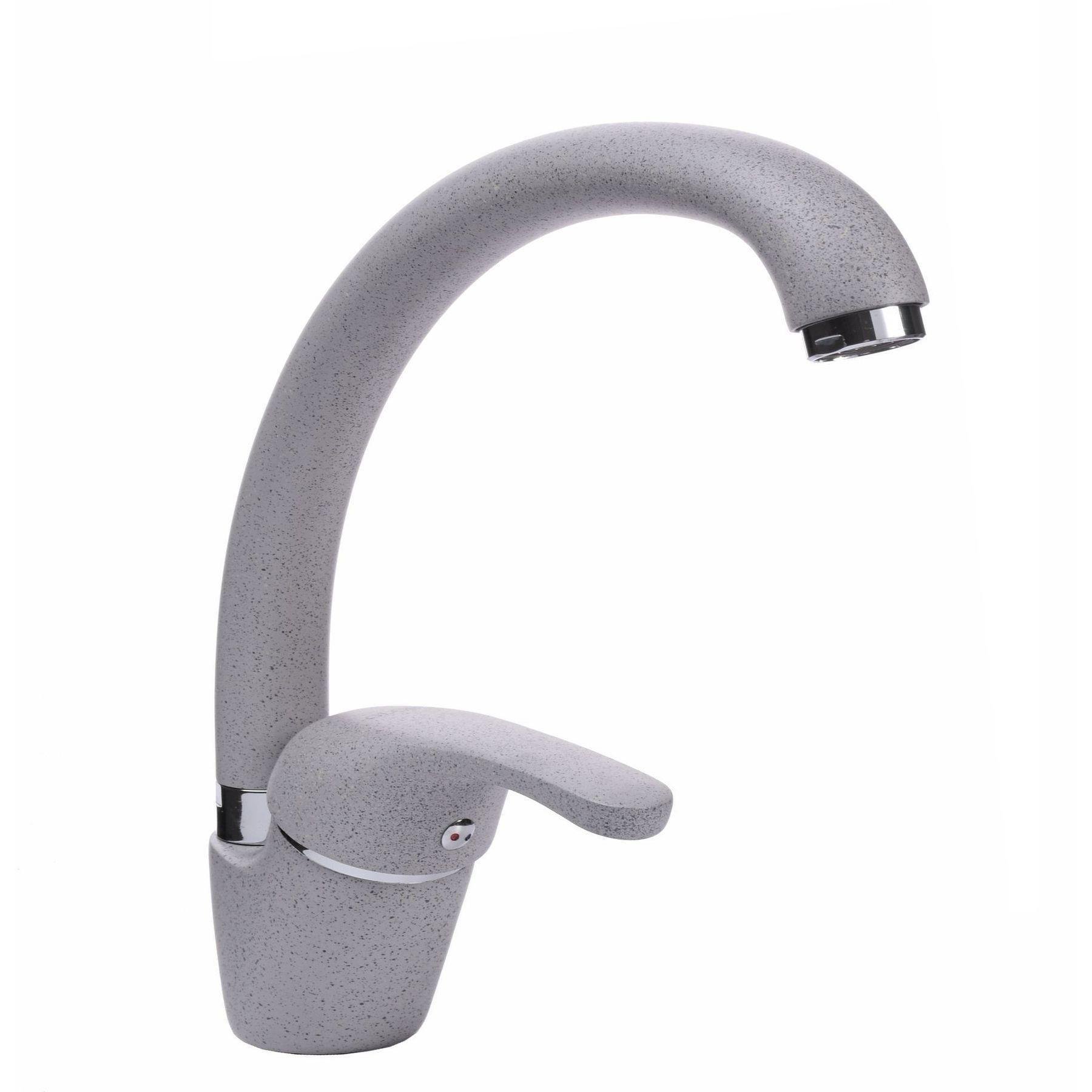 Смеситель для кухни GLux Solly GLSO-0203S-2-ARENA Белый (19205)