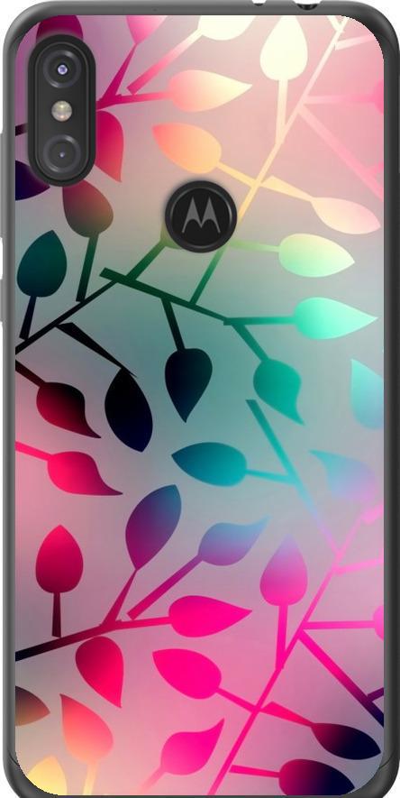 Чехол на Motorola One Power Листья (2235u-1588-42517)