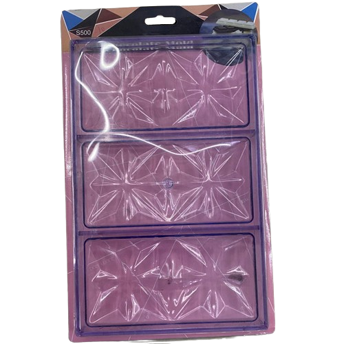 Форма для виготовлення цукерок Stenson R92352 акрилова 3 комірки 20x33 см (586074)