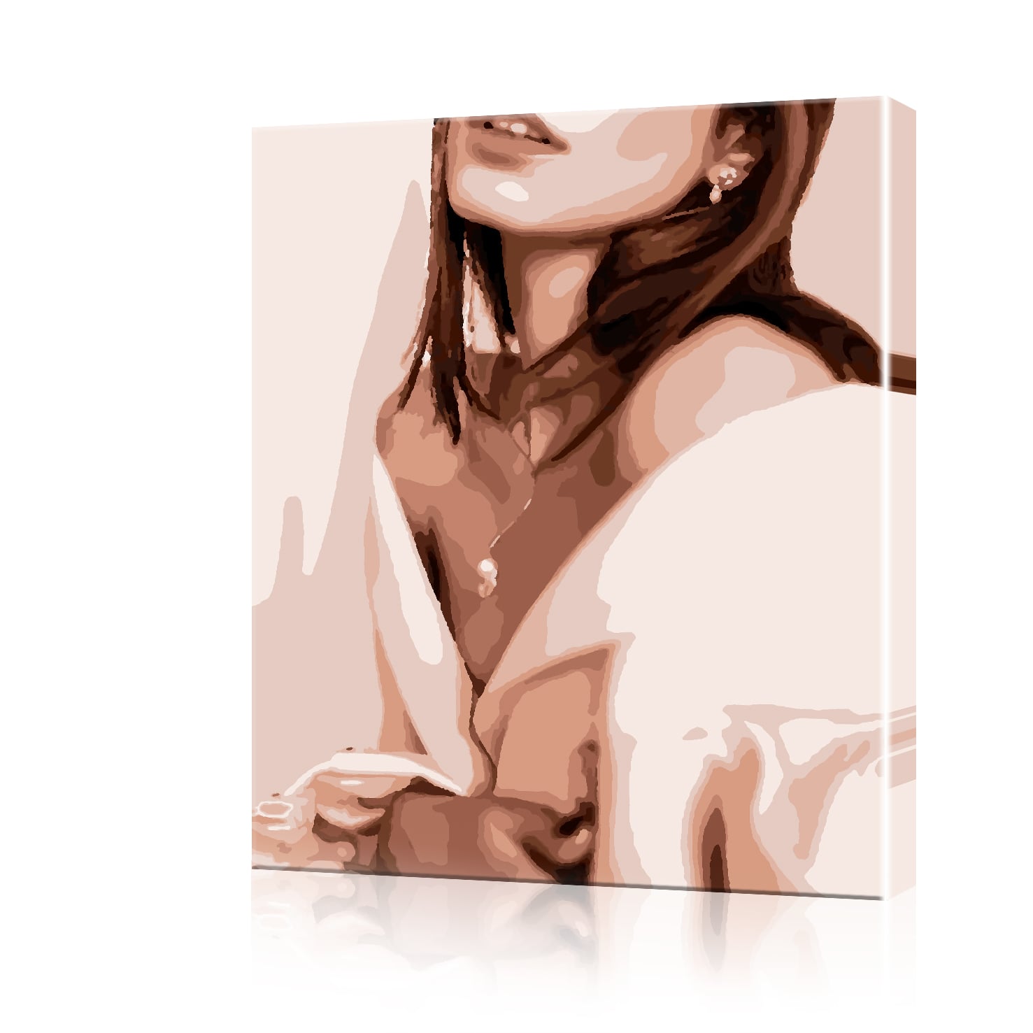 Картина по номерам ArtSale Загадочная леди PBN0953 40х50 см