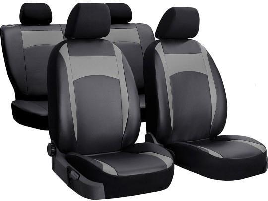 Авточехлы из экокожи CHERY Beat 2009-2015 Pok-ter Desing Leather с серой вставкой (r415687)