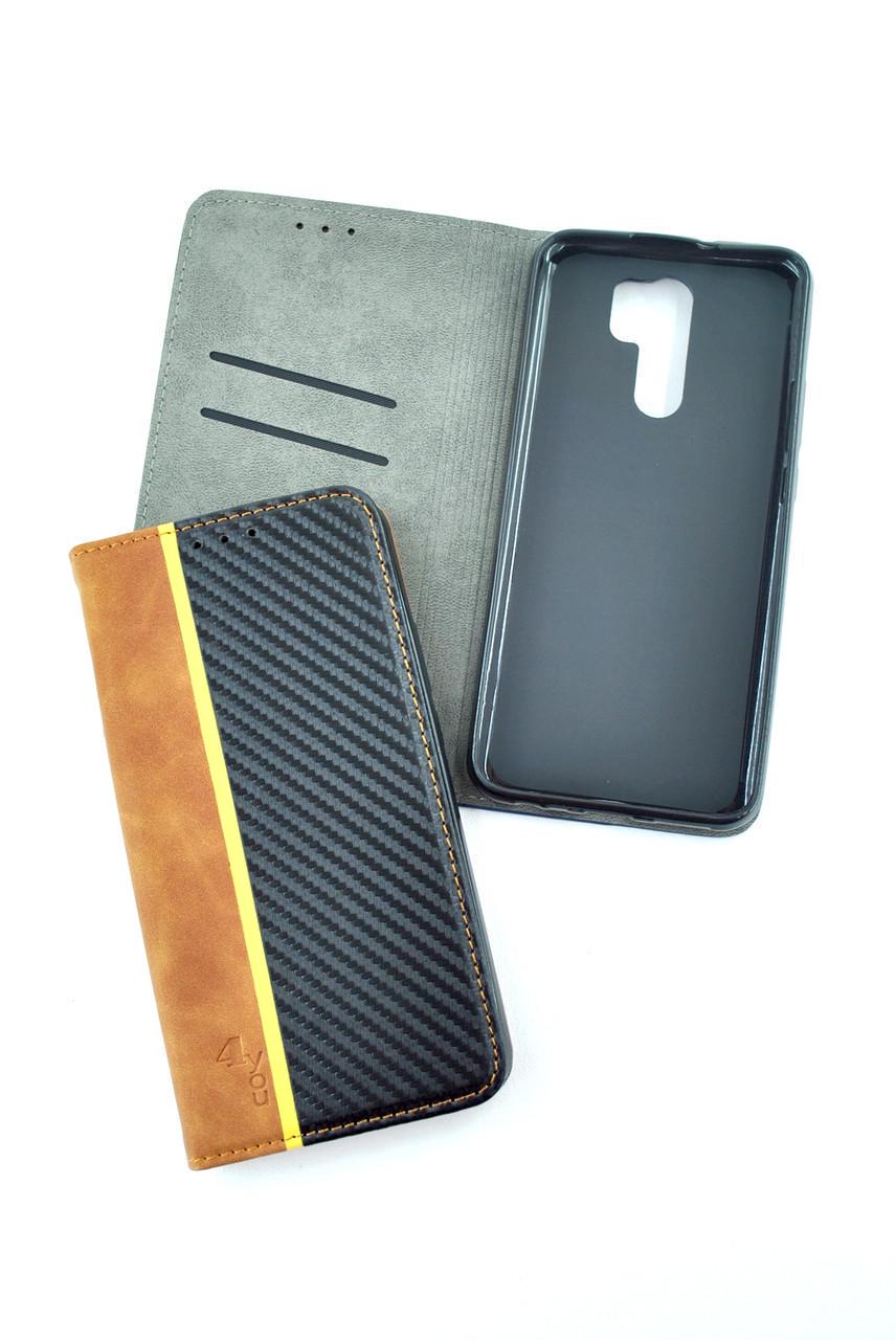 Чохол-книжка для телефону Samsung A01 Core / M01 Carbon Light brown / black (4you)