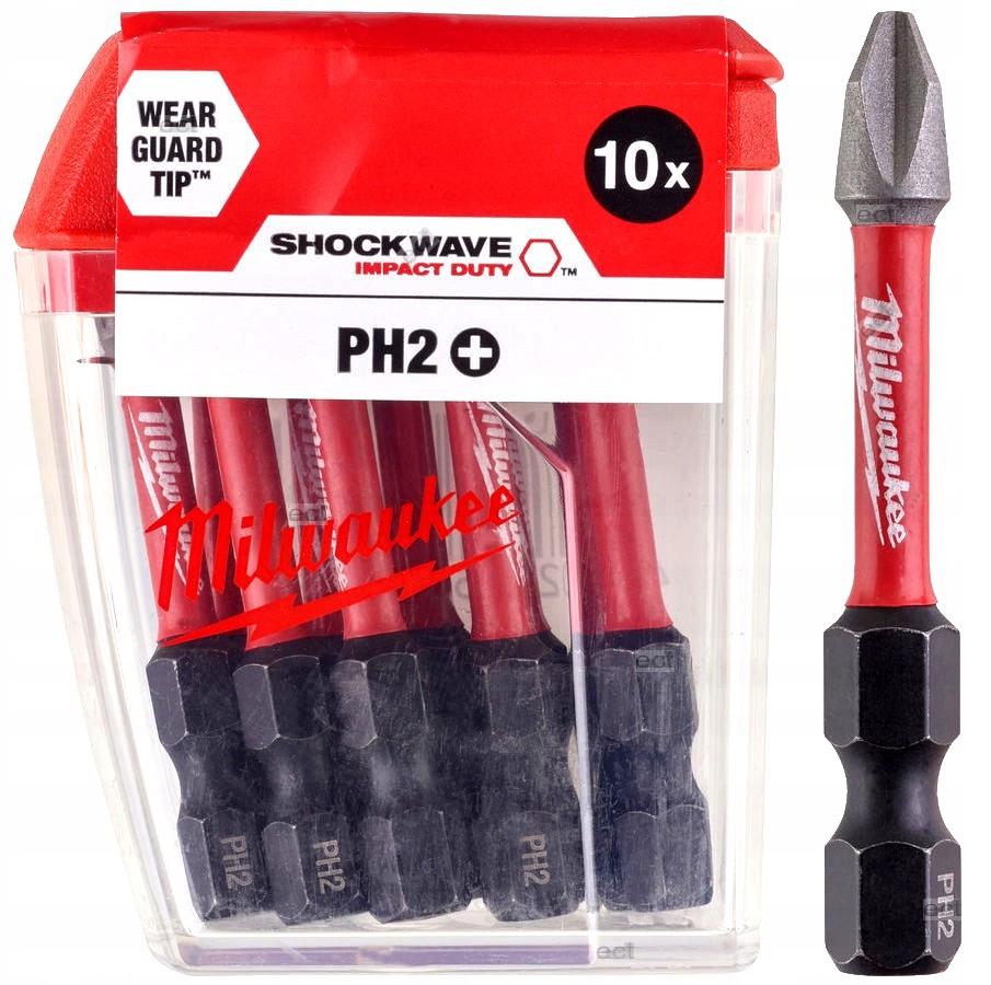Біта Milwaukee SHOCKWAVE PH2 50 мм 10 шт. (4932430855)