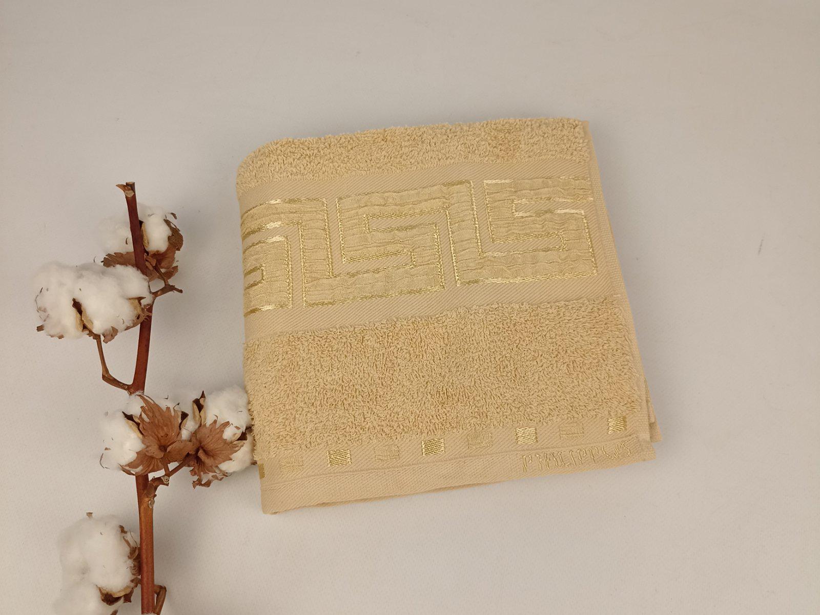 Рушник Philippus Collesium Krinkil Greek Cotton 50х90 см Бежевий (Е261) - фото 1