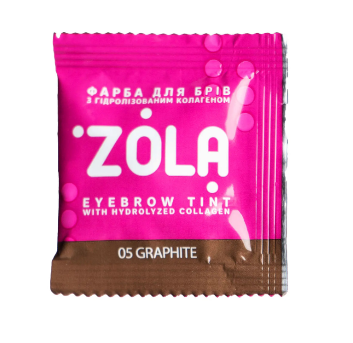 Краска для бровей с коллагеном Zola Eyebrow Tint With Collagen 05 Graphite 5 мл Холодный графит