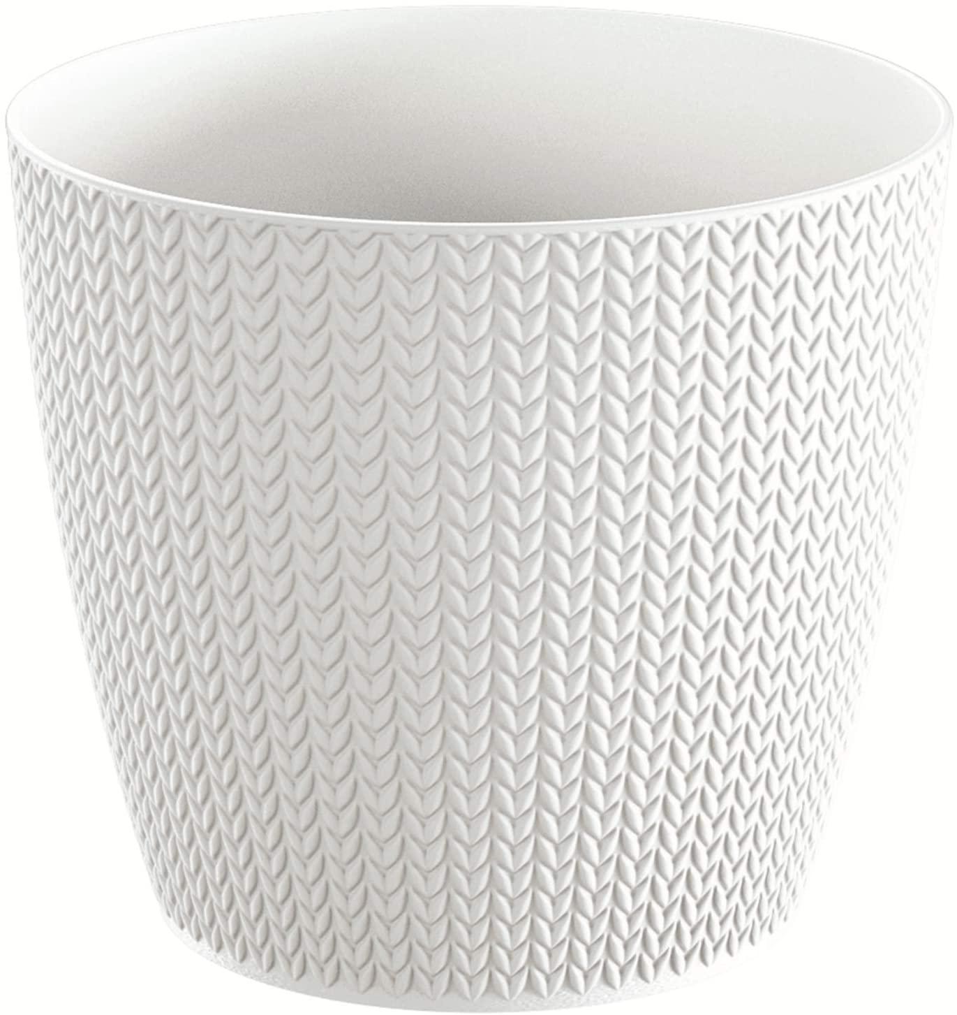 Горщик для квітів Prosperplast Wheaty круглий 13,8 см Білий (26231-449)