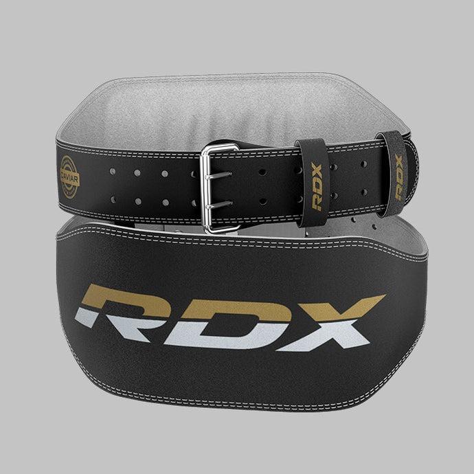 Пояс для важкої атлетики RDX 6 шкіряний M Black/Gold (WBS-6RB-M) - фото 8