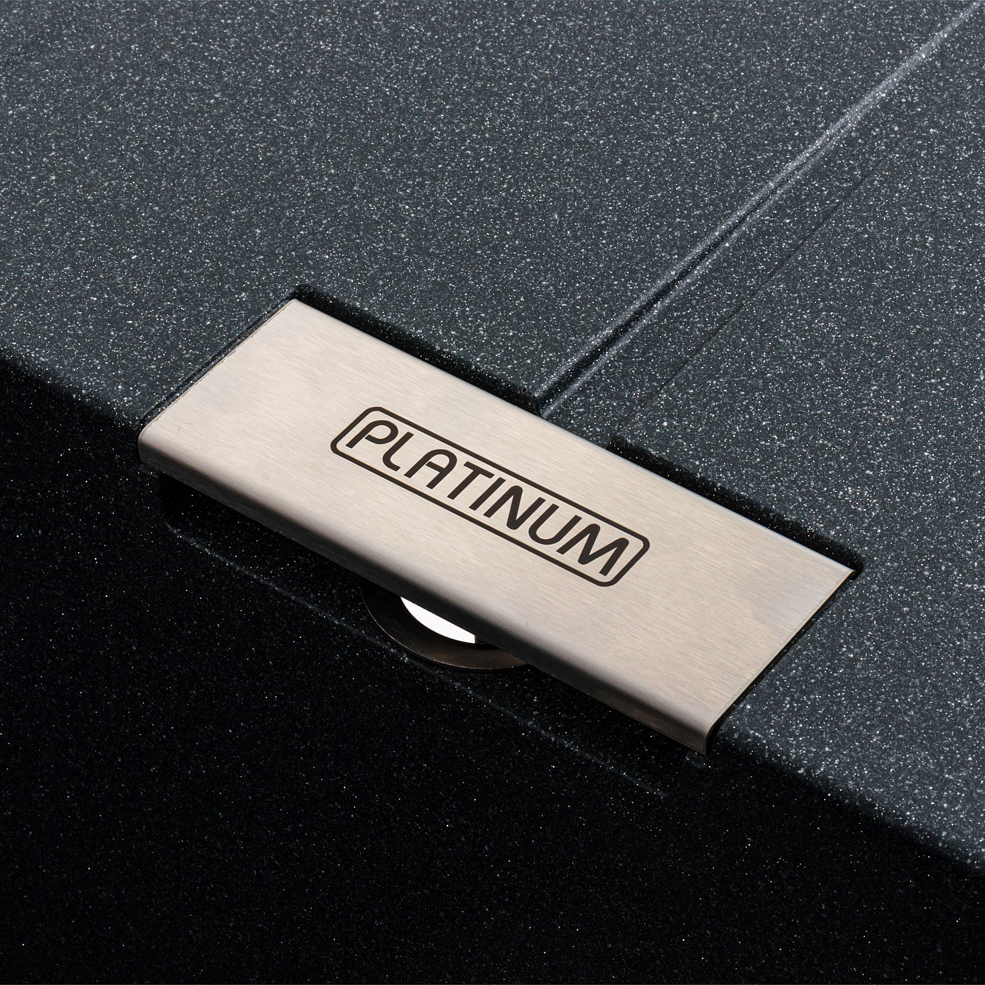 Мойка для кухни гранитная Platinum 6250 ZIRKONE матовая Антрацитовый - фото 6 Мойка для кухни гранитная Platinum 6250 ZIRKONE матовая Антрацитовый - фото 6