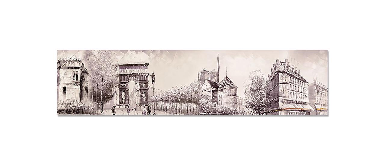 Наклейка виниловая на кухню Zatarga Ретро Париж 600х2500 мм (1283915468)