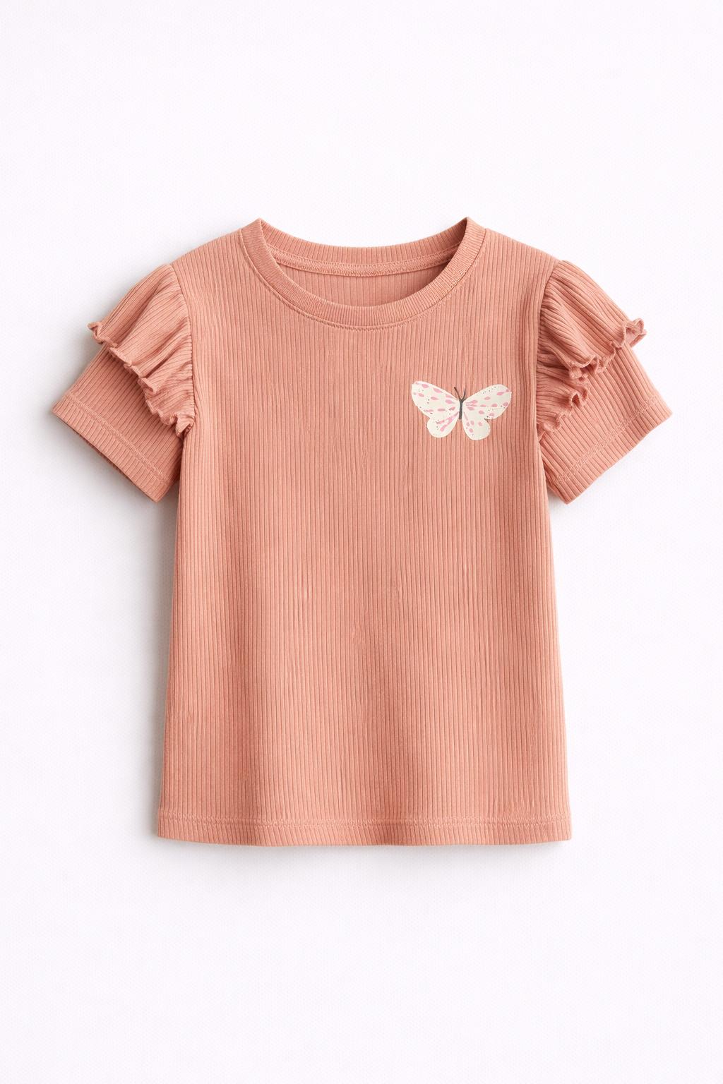 Футболка Бабочка 134-140 см Пудровая (1290776) Футболка Бабочка 134-140 см Пудровая (1290776)