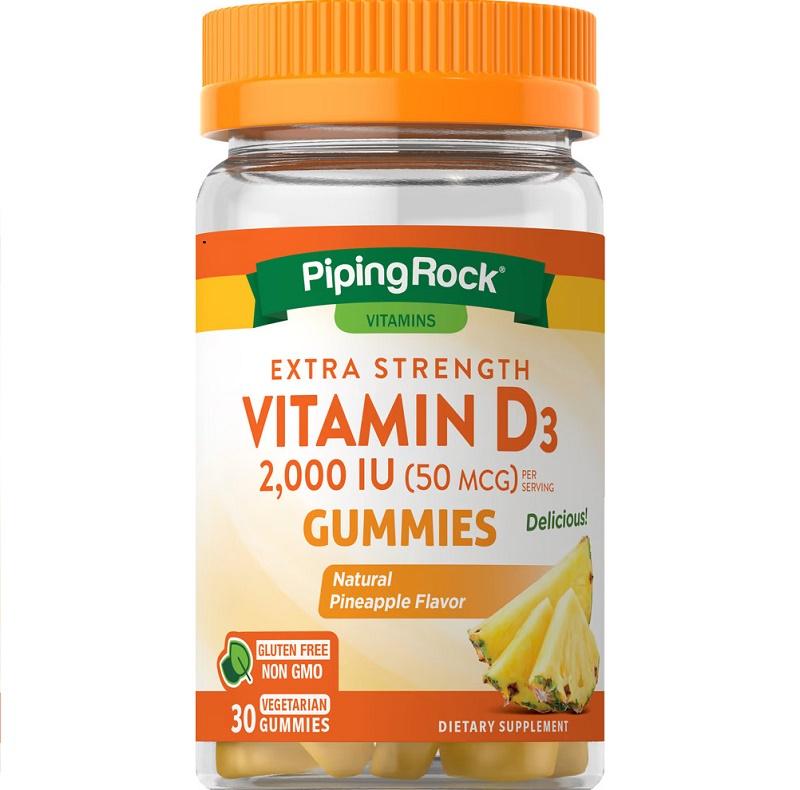 Витамин D Piping Rock Vitamin D3 2000 IU 30 Veg Gummies Natural Pineapple Витамин D Piping Rock Vitamin D3 2000 IU 30 Veg Gummies Natural Pineapple