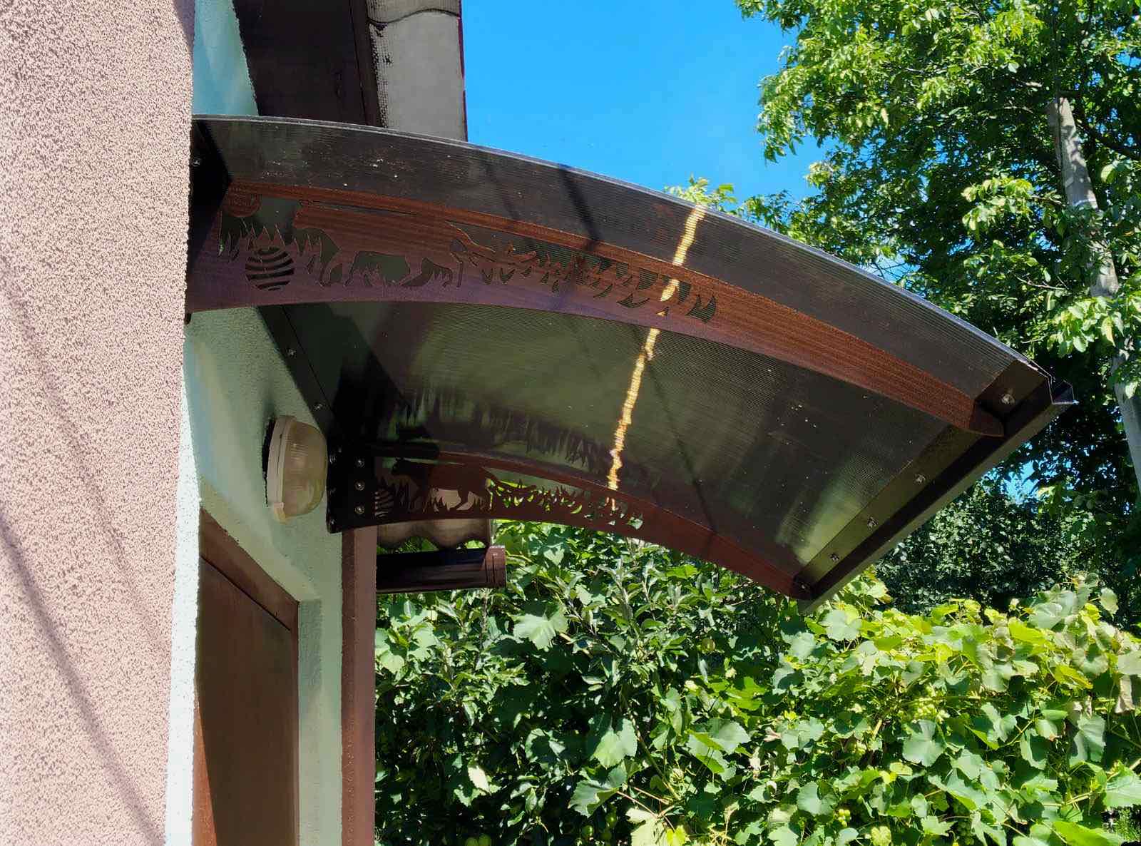 Козирок Plastimet DashOk Фауна 1,5х1 м Бронзовий/ Мідний - фото 2