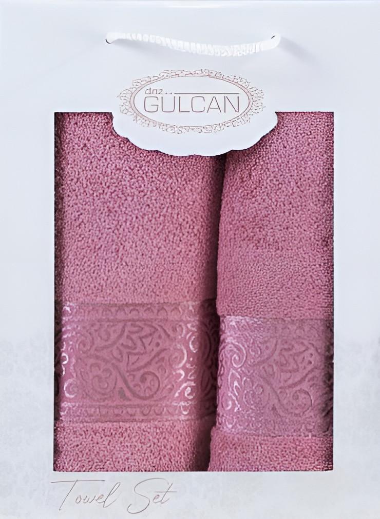 Набор полотенец Gulcan Cotton Ornament 50х90+70х140 см Pudra (22902)