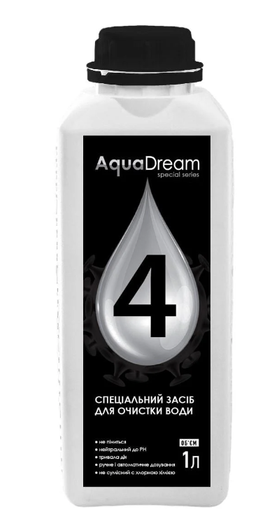 Средство для дезинфекции воды безхлорное Biogreen Aqua Dream 4 1 л