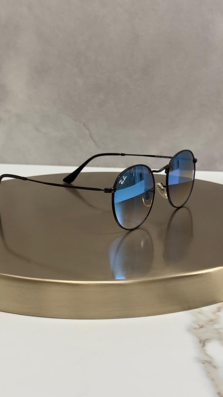 Солнцезащитные очки Ray-Ban RB3447 002/32 Round Metal Black/Grey